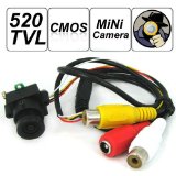 SecurityIng - 520 TV Lines MC495 1/3 Inch CMOS Image Sensor Mini Covert Color CCTV Surveillance Security Camera, 3.6mm F2.0/90 Degrees View Angle Lens, Support Video and Audio Output, for Hidden Audio & Video Surveillance Security Camera
