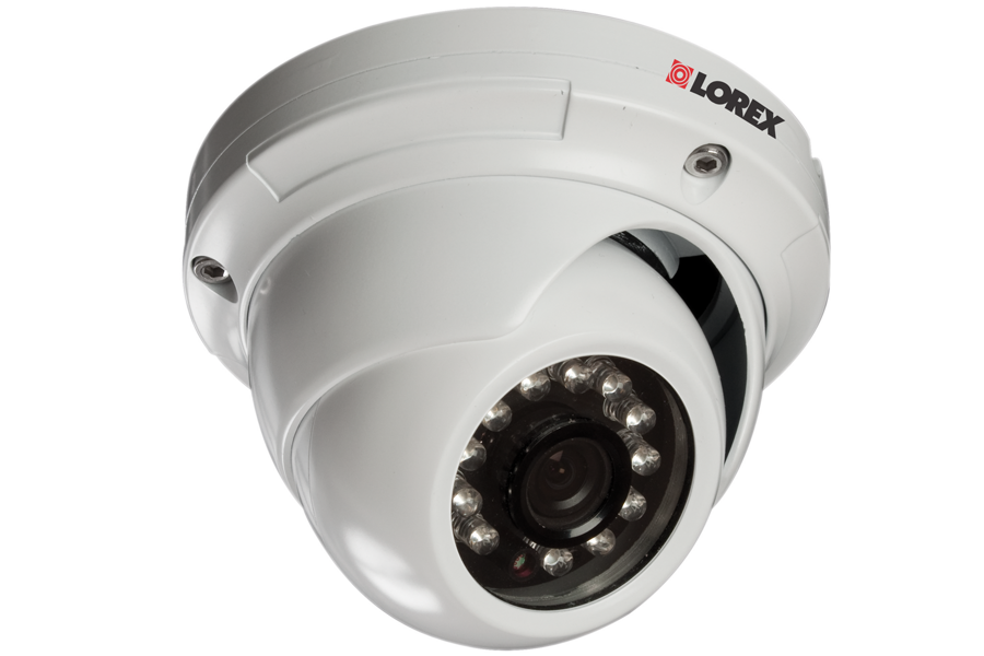 Outside security camera dome with night vision