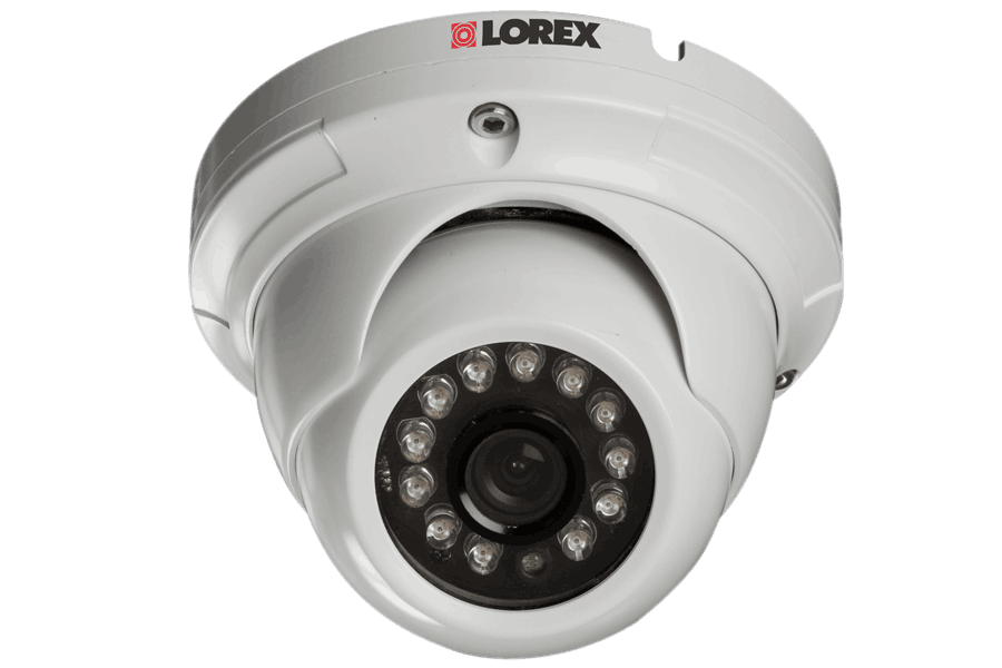 Outside security camera dome with night vision